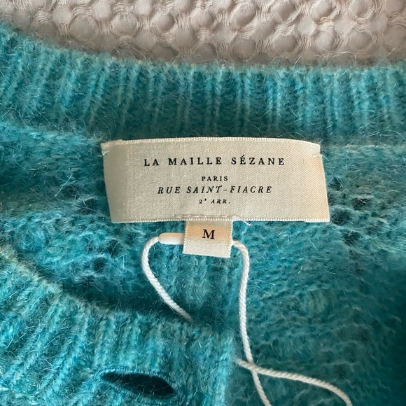 Women's Blue Sezane Sweater - Picture 5 of 5